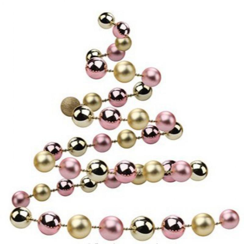 Christmas Ball Garland 1.8m 3cm Colorful Hanging Decorations Xmas Tree