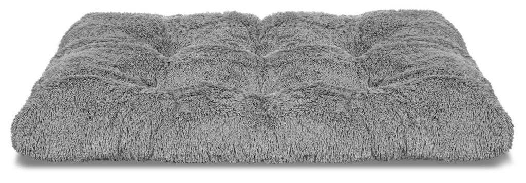 Лежанка для собаки SHAGGY, подушка HIGH SIDE Grey M-XL