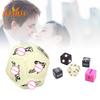 5-in-1 6-sided Acrylic English Dice - 5Pcs Set, Featuring 12 Sex Postures, Love Game Toy for Entertainment