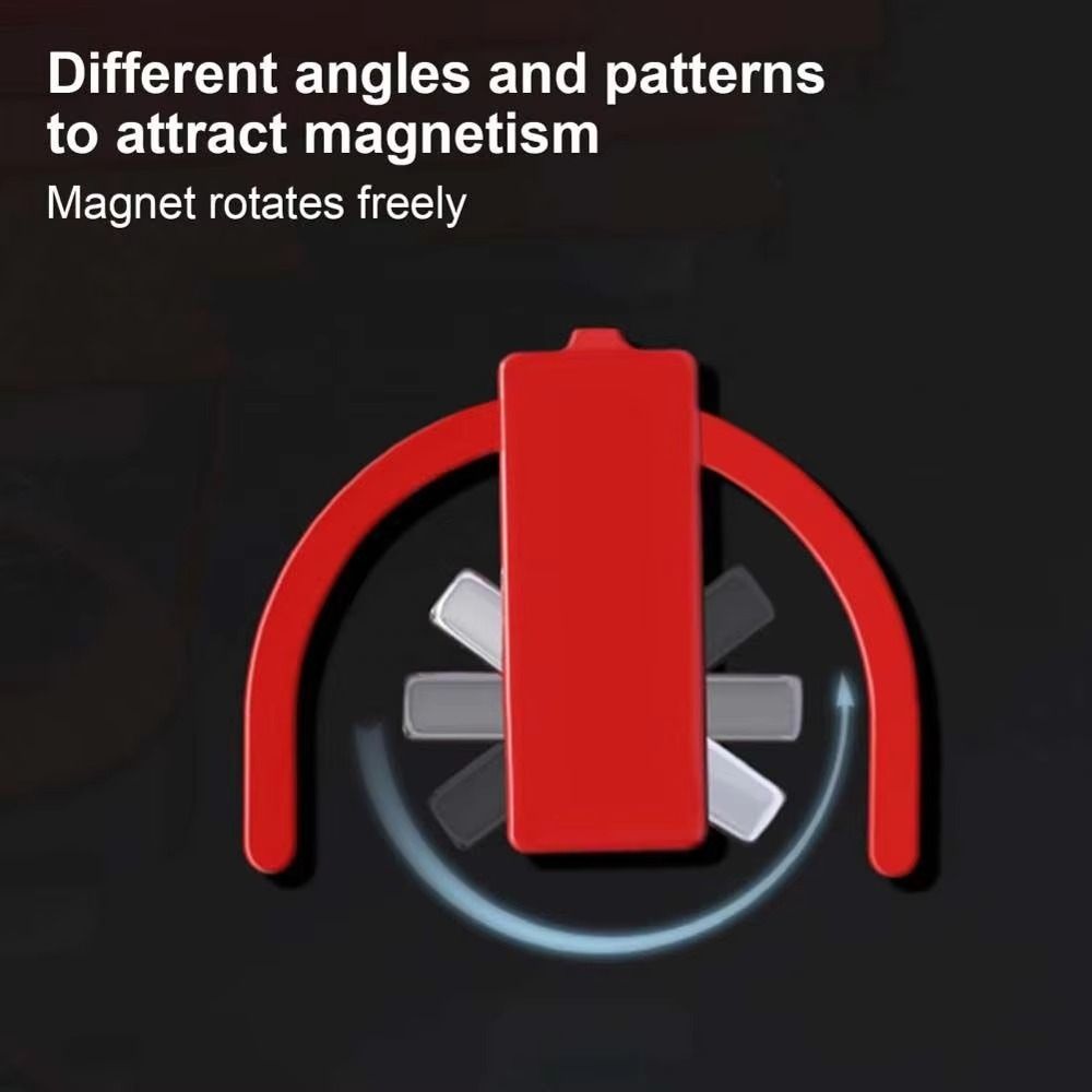 Lightweight Magnet, Plastic Nail Art Magnet Bracket Free Spin 3-Color Gel Polish Holder Adjustable Nail Art Tools