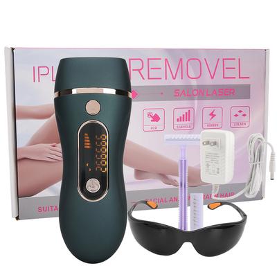 990000 Вспышек IPL Лазерная Машина Для Удаления Волос Электрический Депилятор Зеленый Черный