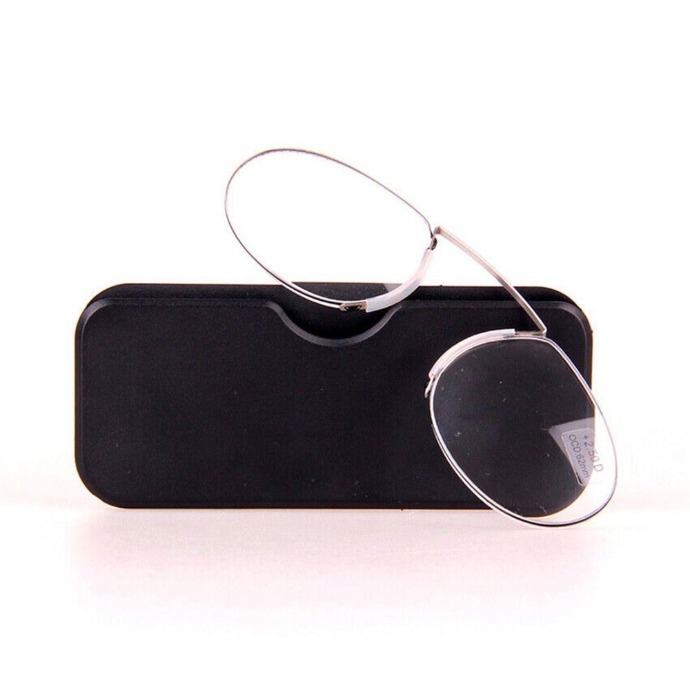 New Legless Nose Clip On Reading Glasses Portable Rimless Lazy Glasses Men Wome Presbyopic Glasses Magnifying Glasses +1.0~+3.0