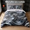 Juventus FC Design Bed Bedding Set 1 Duvet Cover + 2 Pillowcases Soft Breathable Household Bed Linens