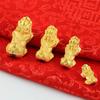Gold Color Pixiu Chinese Style Bead Brave Troops Beads Jewelry Accessories DIY Making Accessories