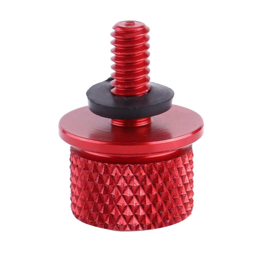 Red Quick Release Seat Bolt CNC Machined Motorcycle Seat Knob Bolt Aftermarket Replacement
