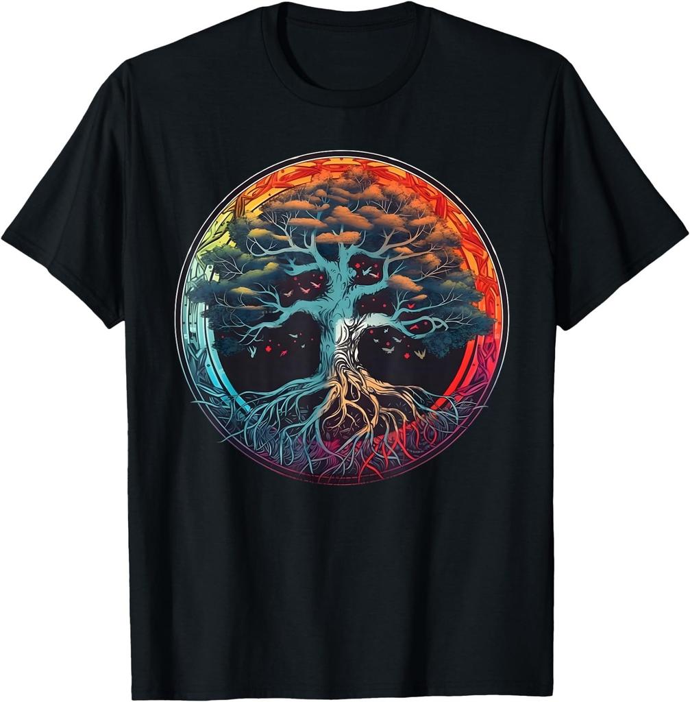 Tree of Life Rainbow Yggdrasil T-Shirt