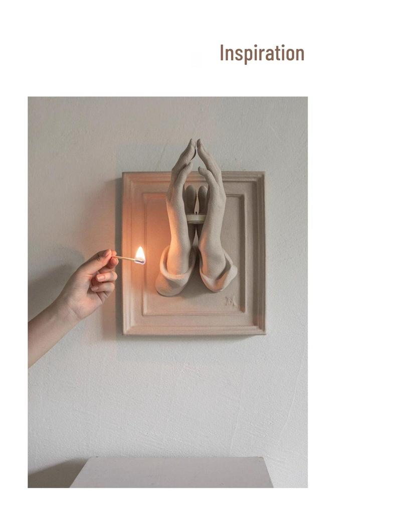 Бестселлер 2025: Подсвечник для ароматерапии 'Молящиеся руки' ручной работы и подвесное украшение 3D-фигурка