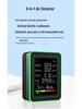 6-in-1 Air Quality Monitor: Formaldehyde, PM2.5, CO2, and TVOC Detection