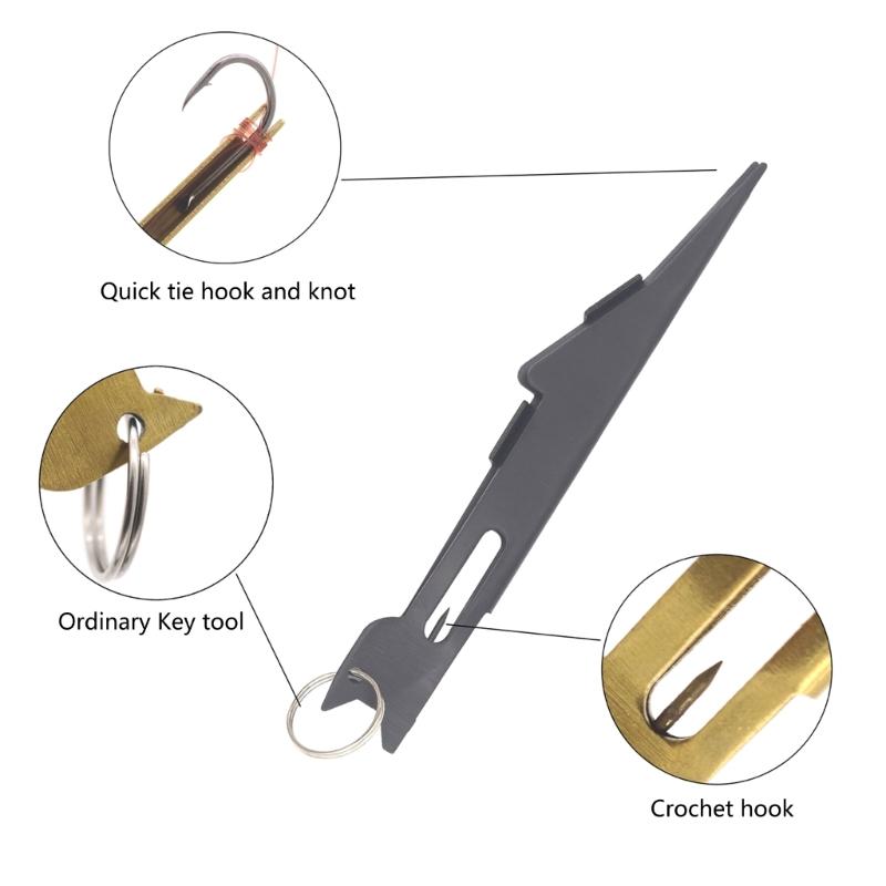 Инструмент для завязывания узлов на леске, Инструмент для завязывания рыболовных узлов, Инструмент для завязывания узлов, Быстрозавязыватель узлов для крючков и приманок, Инструмент для завязывания узлов
