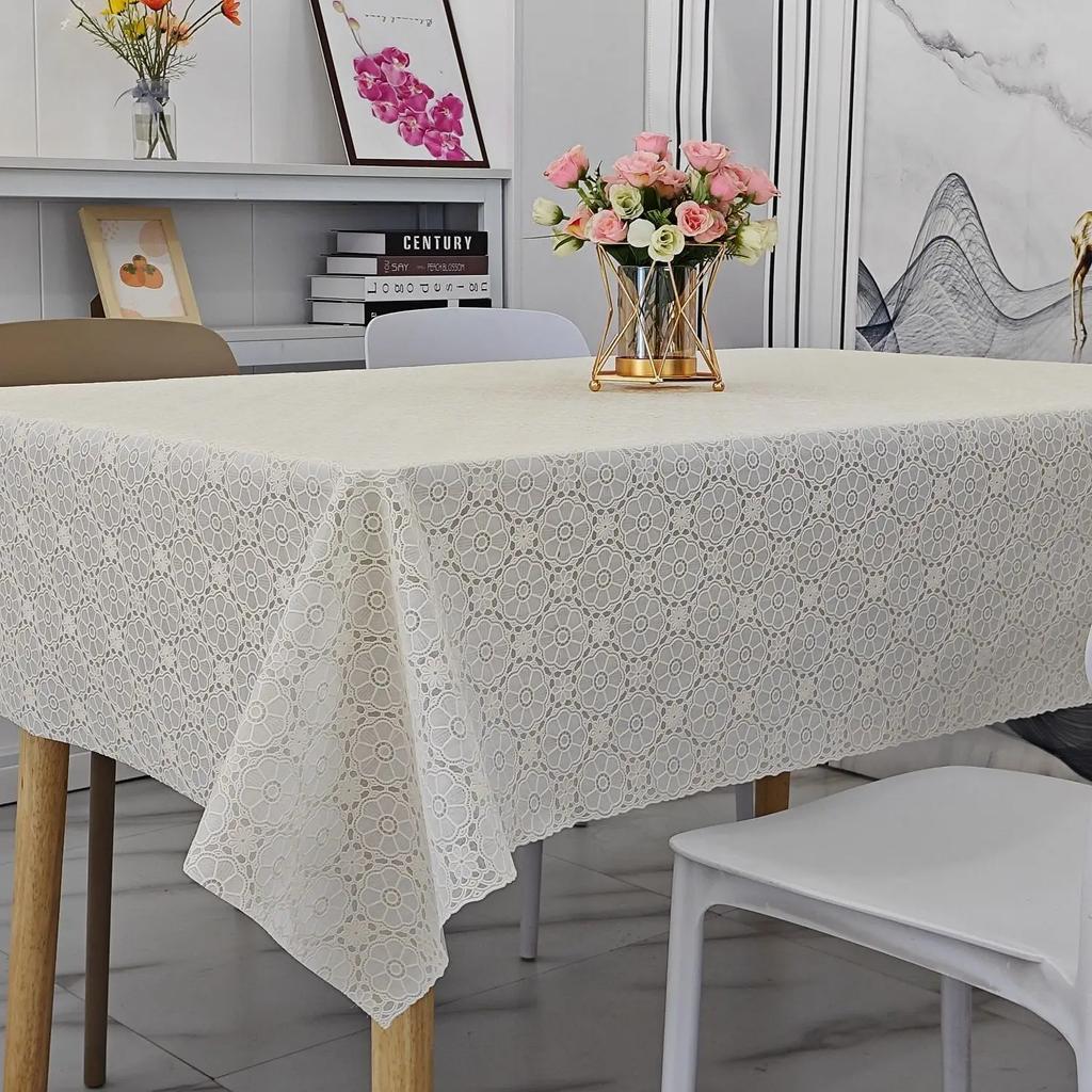 Квадратная скатерть с принтом из ПВХ, водонепроницаемая, маслостойкая, моющаяся скатерть, домашний минималистичный обеденный стол, чехол для журнального столика