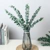 Single Simulated Eucalyptus Leaf Plant Indoor Landscaping Forest System Green Plant Green Leaf Artificial Flower Ornament Flower Arrangement
