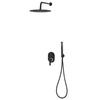 Shower - vidaXL - Shower System - Stainless Steel 201 - Black - Elegant Design