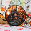 2D Holiday Pendants Halloween Acrylic Stained Glass Window Decorations Garden Decorations Home Porch Decorations