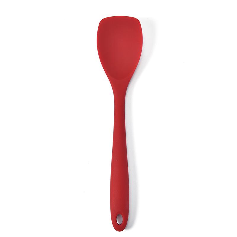 10-Piece Non-Stick Silicone Kitchenware Set: Includes Large Colander, Cooking Spoon, Shovel, Porridge Spoon, and Scraper for Baking.