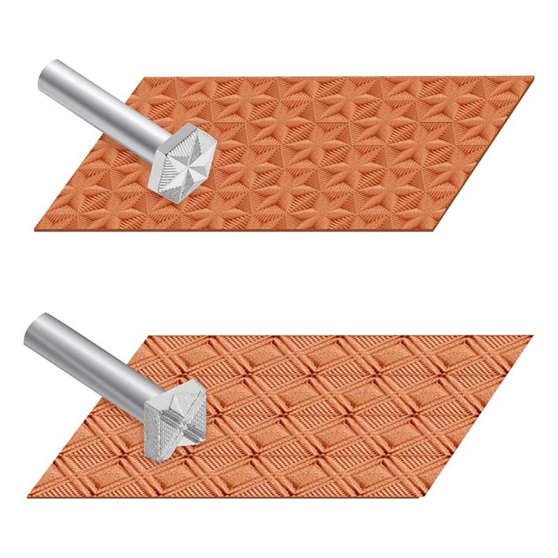 Тренд 2025 Кожаные штампы 2 штуки Профессиональные инструменты для тиснения кожаных бордюров для работы с кожей