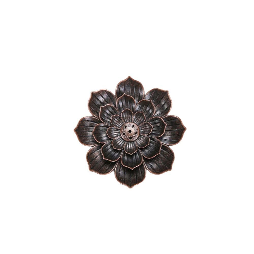 Multi-Hole Lotus Censer Alloy Incense Stick Holder Simple Incense Tray  Temples Home Office
