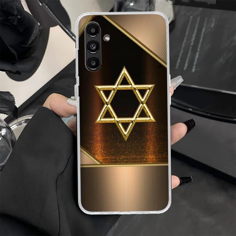 Чехол для телефона с символом Звезды Давида для Samsung Galaxy A16 A26 A36 A56 A15 A14 A13 A12 A55 A54 A53 A25 A24 A23 A35 A34 A33 A05S