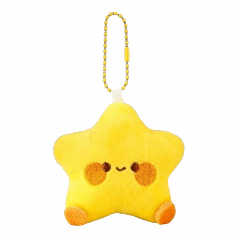 Stuffed Doll Star Plush Key Chain Cute Doll Couple Keychain Stars Keychains Christmas Gift