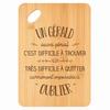 Planche À Découper / Plateau Apéro - PLANETEE - Un Gérald Aussi Génial - Bambou - 30 X 20 X 1 Cm - Trou 24 Mm
