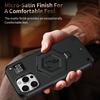 For iPhone 16 Pro Case Hexagonal Kickstand Shockproof TPU PC Matte Phone Cover with Integrated Scale Hook