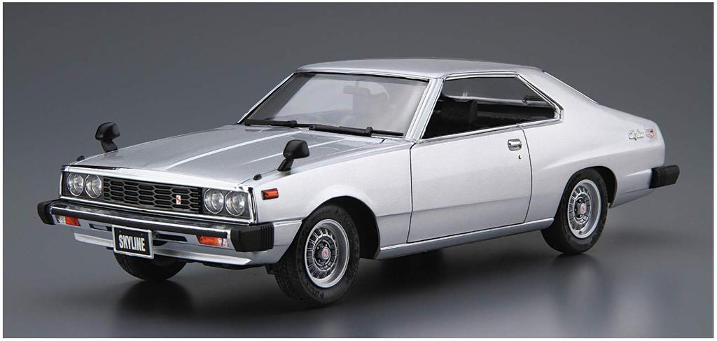 Aoshima Bunka Kyozaisha The Model Car Series Nissan KHGC210 Skyline 1977 Plastic Model 1/24 No.52 HT2000GT-ES