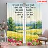 2pcs 2D Flat Printing Drapes Taste See Lord Good 100% Polyester Without Electricity All Season Party & Holiday Decor Use for