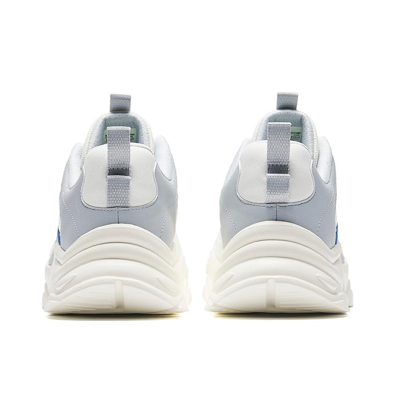 Anta Кроссовки Lifestyle Series с низким верхом, амортизирующие, износостойкие, мужские, белые, синие, 112438892S-1