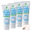 Set of 4 Shabondama Soap Toothpaste, 140g, with SHOP POLITE Pocket Tissues