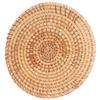 Woven Round Placemat Natural Rattan Braid Hot Insulation Placemat for Large Vessels Hot Dishes Pan Pot16cm   6.3in
