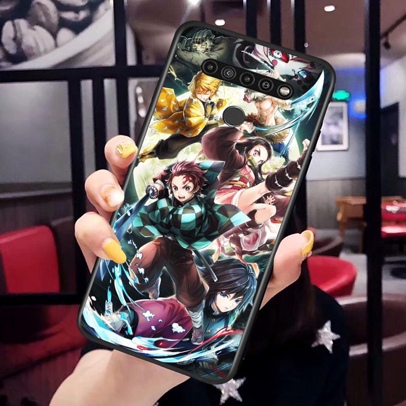Черный чехол для телефона Demon Slayer Anime для LG G8 G8S G8X V30 V35 V40 V50 V60 ThinQ Q60 K40 K50 K30 K41 K51 K61 K71 K92
