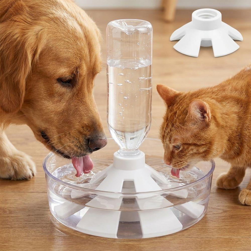 Anti-Slip Cat Water Bowl Anti Overturning Automatic Pet Feeder Indoor Outdoor Use
