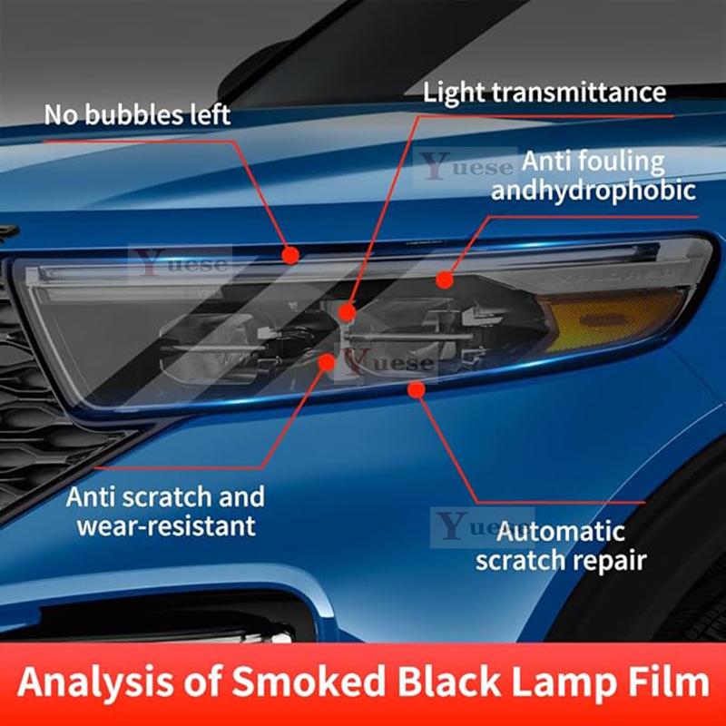Для BYD Sealion 7 EV 2024 2025 2 шт. Защитная пленка для фар автомобиля Прозрачная Закопченная Черная Наклейка из ТПУ