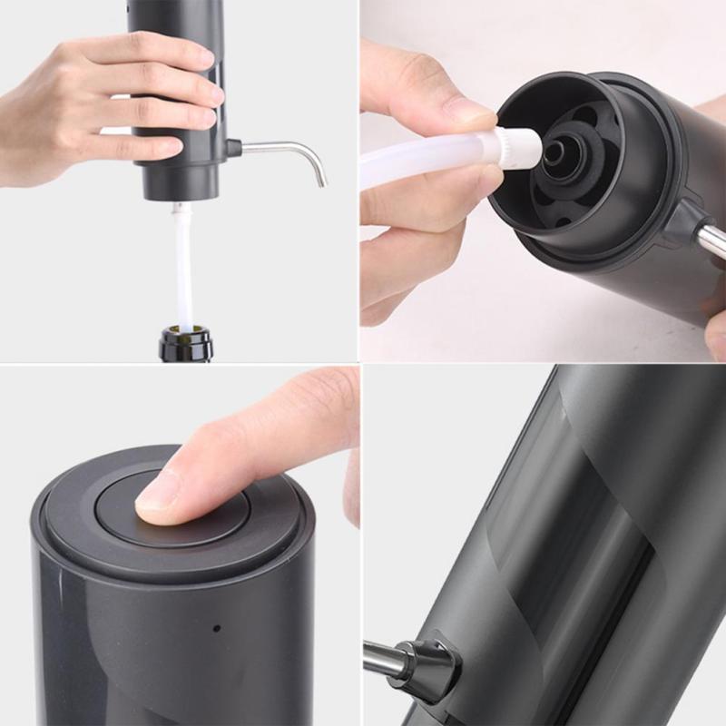 Instant Wine Aerator Rechargeable Electric Wine Aerator Dispenser Durable Decanter Usb Rechargeable Wine Pourer for Home Party