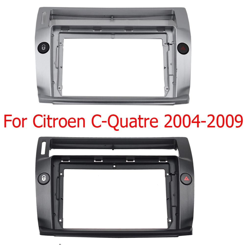 2 Din автомобильный радиоприемник стерео аудио панель рамка для Citroen C4 Quatre 9 дюймов большой экран авто Android плеер панель комплект для крепления на приборной панели