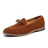 Men's Wingtip Formal Dress Shoes Slip-On Monk Strap Suede Leather Oxfords Solid Color Fits True To Size