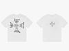 Unisex Casual Cotton Short Sleeve T Shirt White Cross Graphic Print Sports Tee Crew Neck Summer Loose Fit Streetwear Top
