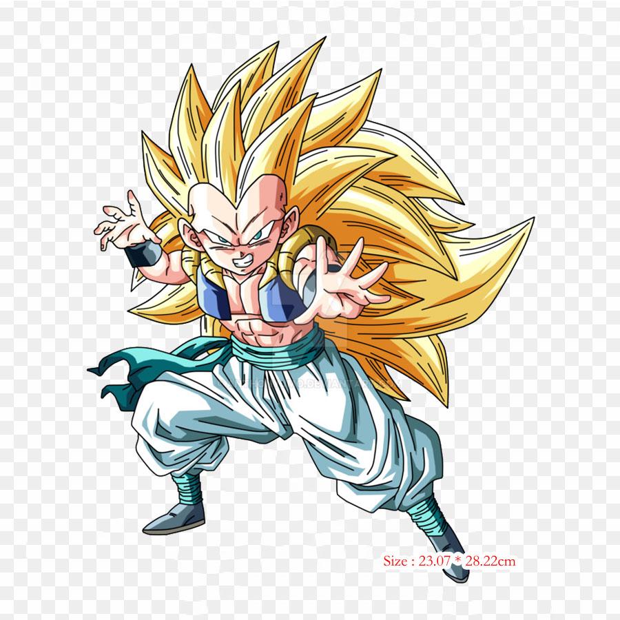 Patches For Clothes Bag Iron On Thermal Stickers Gotenks Adulto Ssj Goten Goku Pattern Washable Heat Transfer