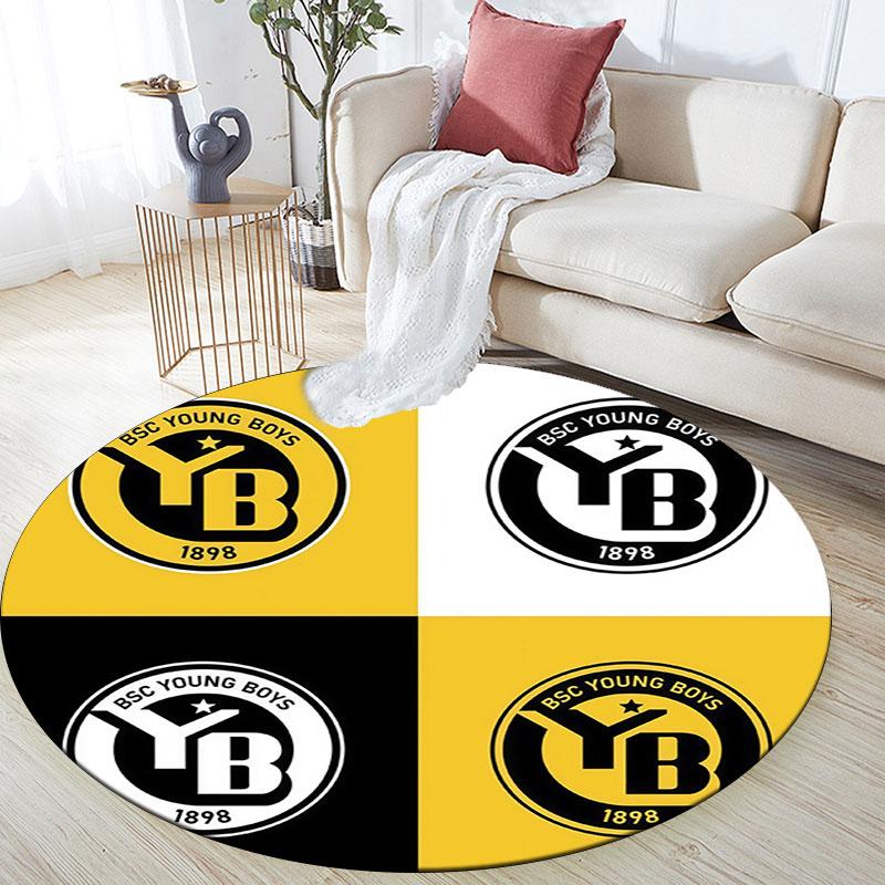 BSC Young Boys pattern round rug,Carpet Rug for Living Room Bedroom Playroom ,Non-slip Floor Mat,Holiday Gifts and Birthday Gifts.