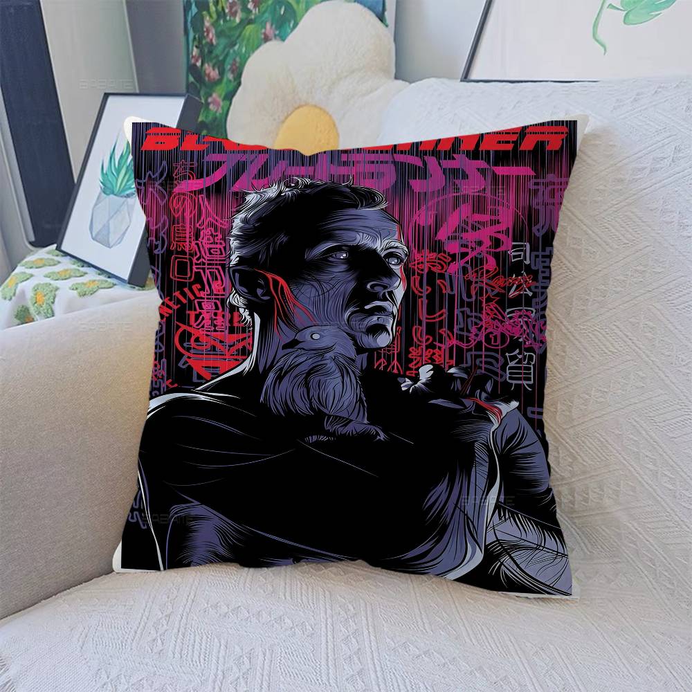 Retro Movie Blade Runner Classic Sci-fi Film Decorative Room Aesthetics Pillow Case Home Decor Sofa Bed Couch Pillow Cover 45x45