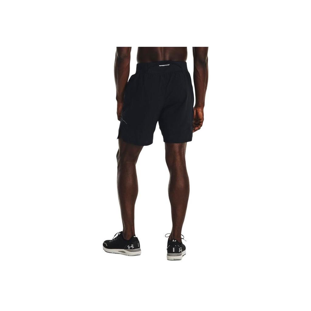 Under Armour Шорты для бега 2-в-1 Pure Color с поясом, мужские, черные 1376831-001