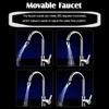 Цвета для кухни, ванной комнаты, светящийся кран, насадка для водопроводного крана, светодиодный кран для воды, аксессуары для носиков