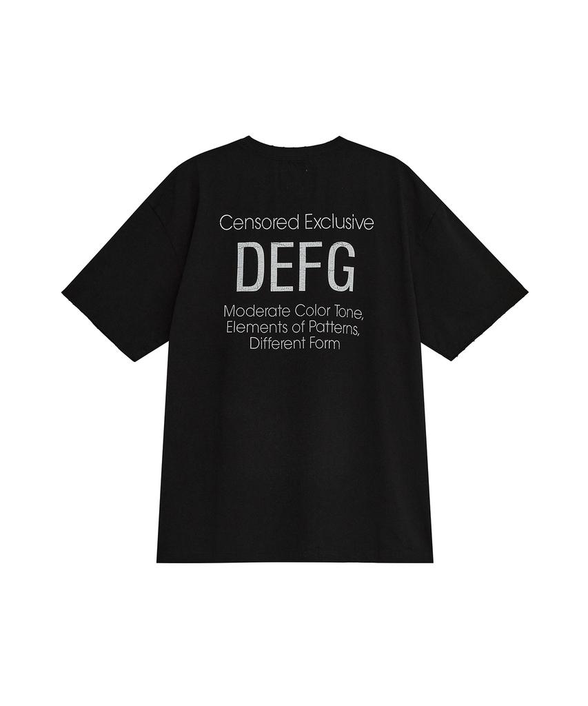 Футболки Depeugameoncheu с большими губами [Черный]
