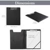 ProCase Clipboard Folder Portfolio, Leather Business Padfolio Organizer Letter Size Professional Folder Binder for Interview Meeting Resume Office