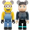 OTTO YOUNG GRU Approximately 70mm Finished Figures BE@RBRICK & 100% 2-PACK Figures, Tall, Non-Scale, Pre-Painted,