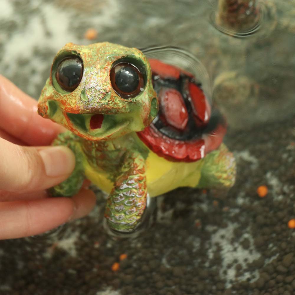 Cartoon Sea Turtle Figurine Collectible Marine Life Ornaments Desktop Decorative