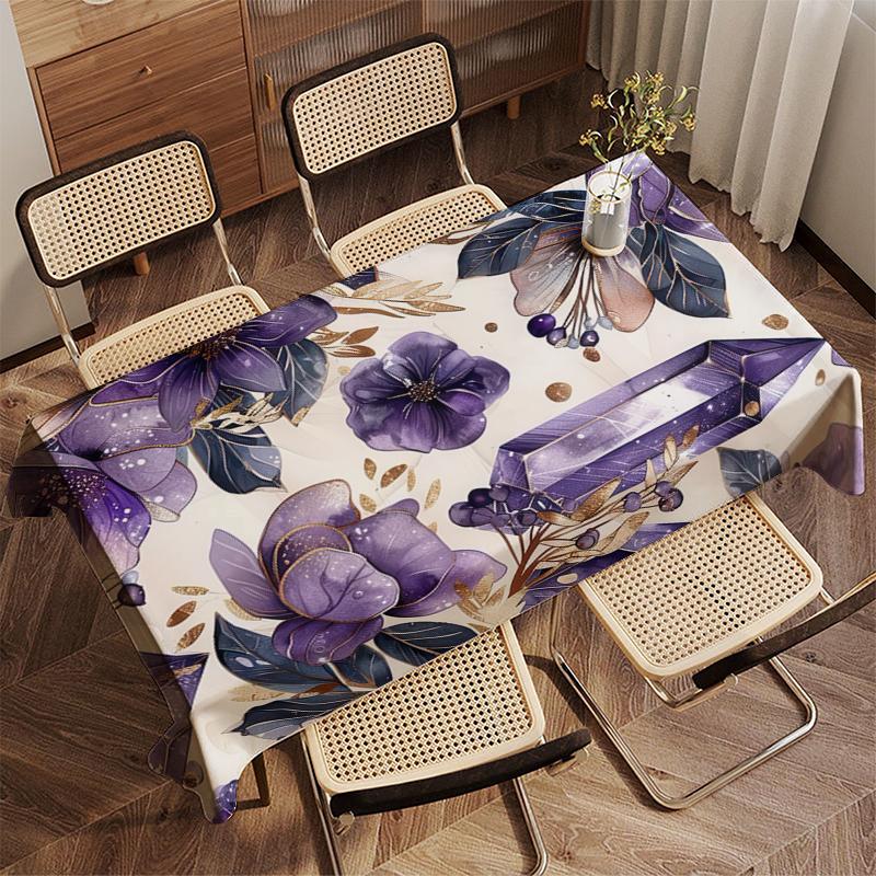 Daisy Pattern Tablecloth Restaurant Kitchen Tablecloth Living Room Home Decoration Rectangular Party Decoration
