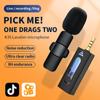 Wireless K35 Lavalier Lapel Microphone Wireless 3.5mm Lavalier Mic  Camera/Speaker/Smartphone
