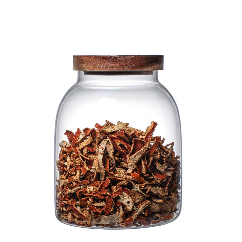 ZISIZ Большая стеклянная банка для хранения с бамбуковой крышкой