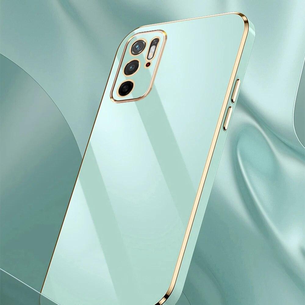 Чехол для Xiaomi Poco M3 Pro 5G Poco M3 Pro, чехол M2103K19PG M2103K19PI, роскошный чехол для телефона с квадратным покрытием, противоударная задняя крышка