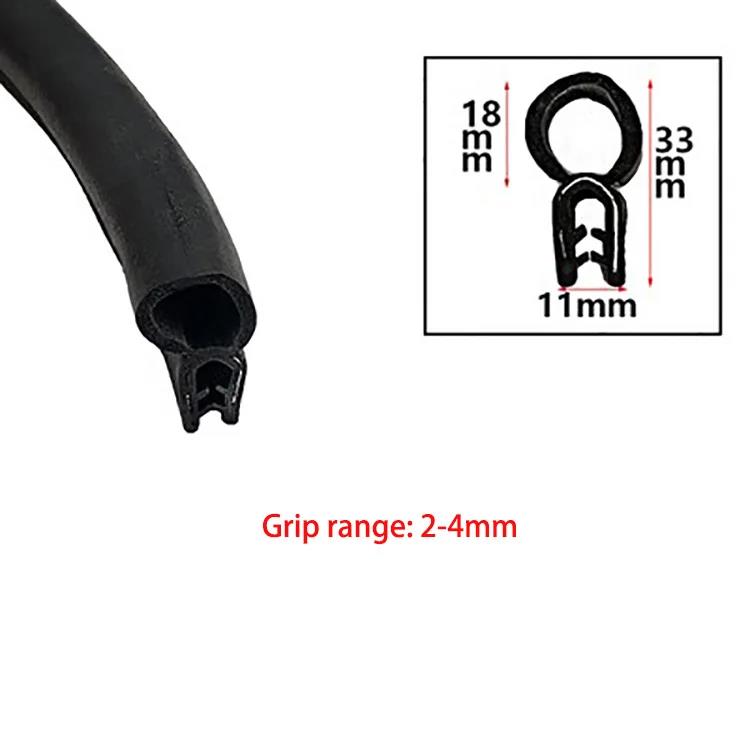 1/3/6/12M Door Edge Guard Rubber Sealing Strip U Type Hardwearing Car Ship Dustproof Trim Soundproofing Waterproof Sealing Parts Hoses Windshield